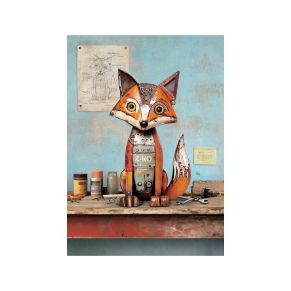 Õnnitluskaart "Rebane vanametallist"