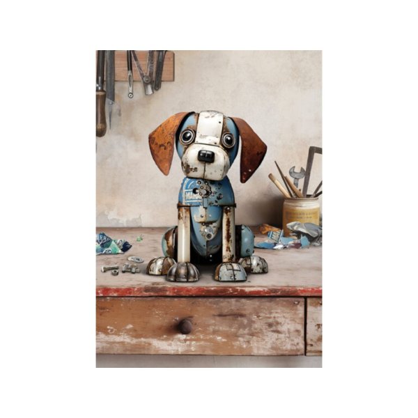 Õnnitluskaart "Kutsikas vanametallist"