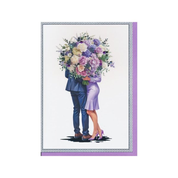 Ekslusiivne õnnitluskaart "Lilla lillekimp"