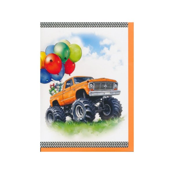 Ekslusiivne õnnitluskaart "Monsterauto"
