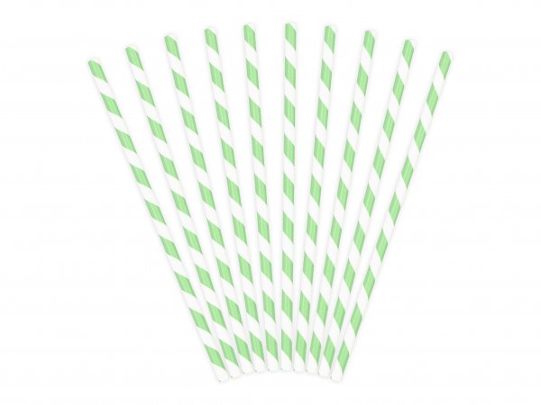 Paberkõrred "Helerohelise triibuga"