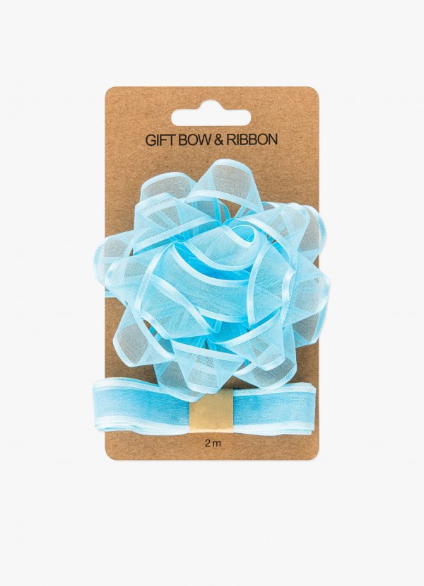 Pakkekomplekt "Sinine rosett ja pakkepael"