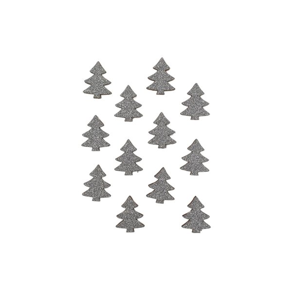 Jõulukleebis "Hõbedane kuusk" (Sädelus)