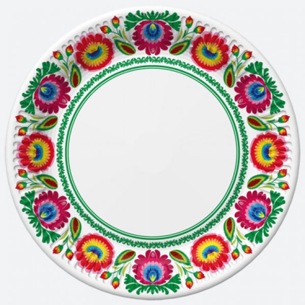 Väiksed papptaldrikud "Folk"