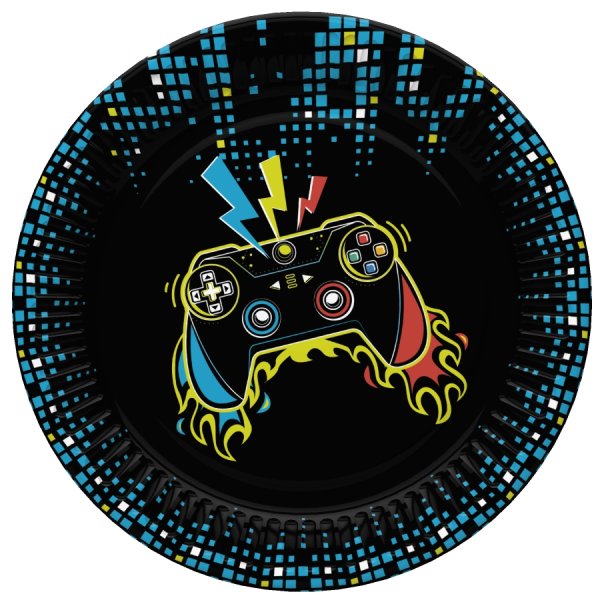 Väiksed papptaldrikud "Joystick"