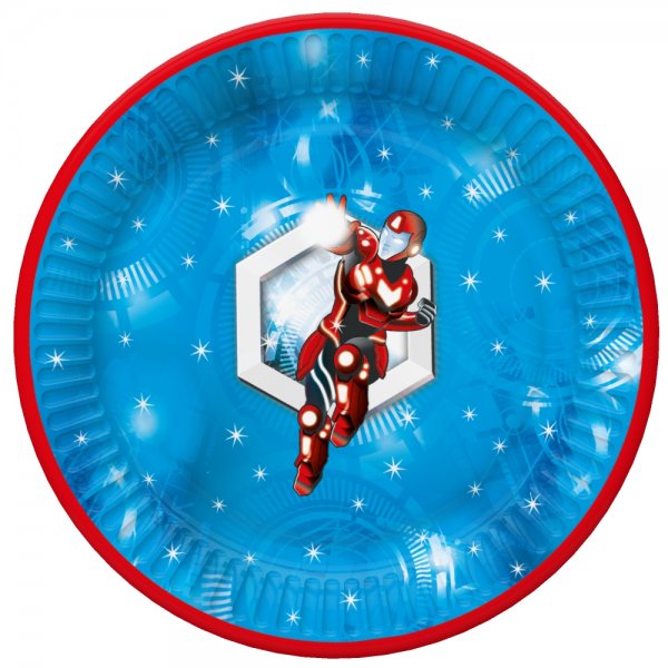 Suured papptaldrikud "Superkangelased"