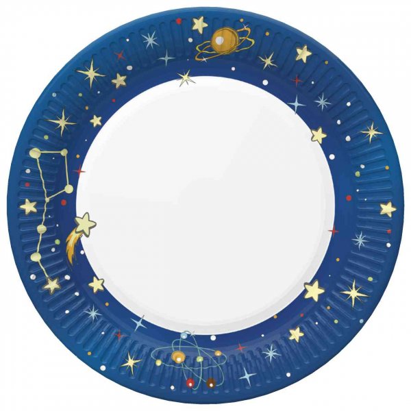 Suured papptaldrikud "Kosmos"