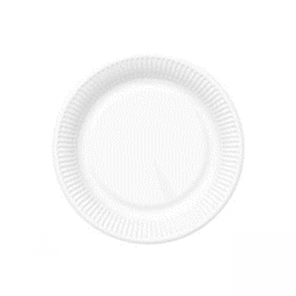 Väikesed valged papptaldrikud