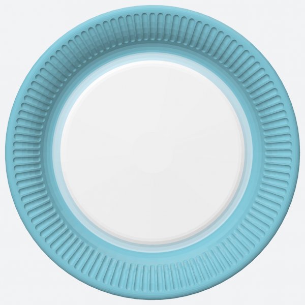 Suured papptaldrikud "Helesinine"