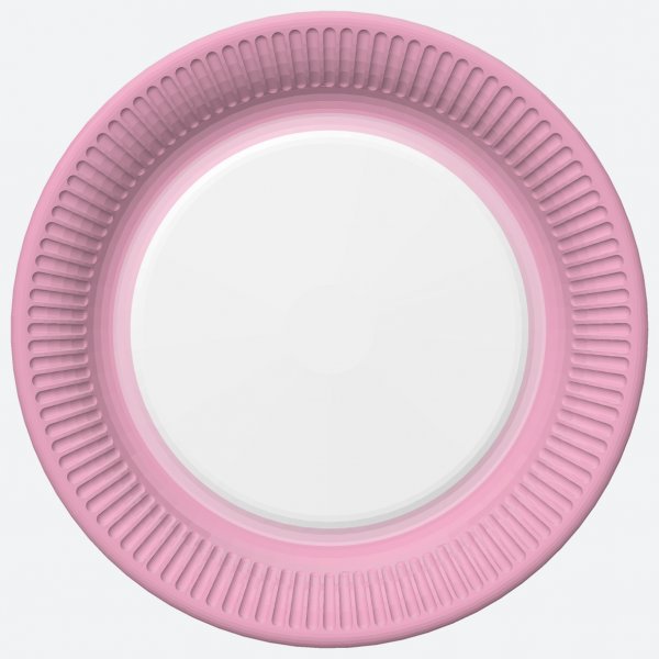 Suured papptaldrikud "Roosa"