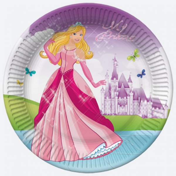 Suured papptaldrikud "Tuhkatriinu"