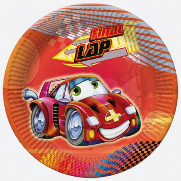 Suured papptaldrikud "Auto"