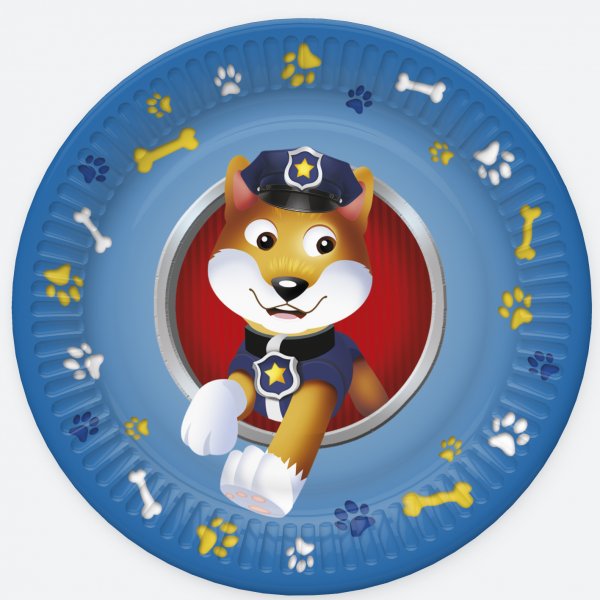 Suured papptaldrikud "Käpapatrull"