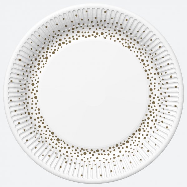 Suured papptaldrikud "Kuldsed täpid"