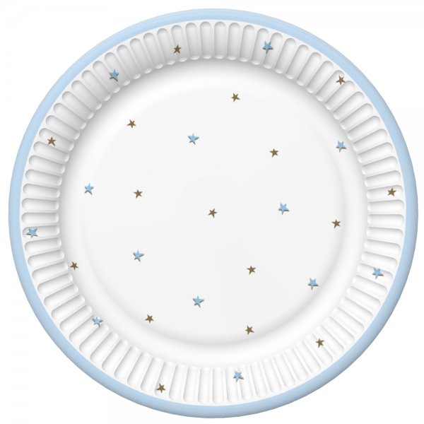 Suured papptaldrikud "Siniste tähekestega"