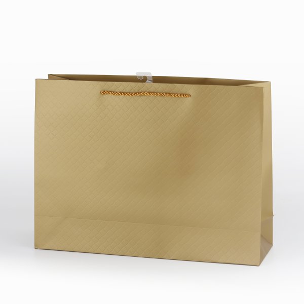 Kinkekott - XL suurus horisontaalne "Luksuslik rombmuster - Vaskne"