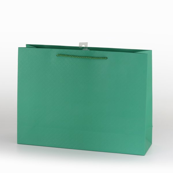 Kinkekott - XL suurus horisontaalne "Luksuslik rombmuster - Roheline "