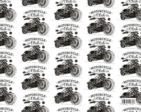 Vihikupaber 70x100cm - Mootorrattad